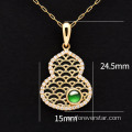 18K GOLD HOLLAL CALABASH Diamond Jadeite Jade.